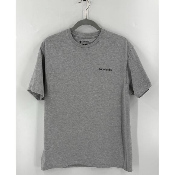 Columbia Mens T Shirt Size XL Gray Mountain Explore Graphic Short Sleeve Tee - Picture 2 of 3